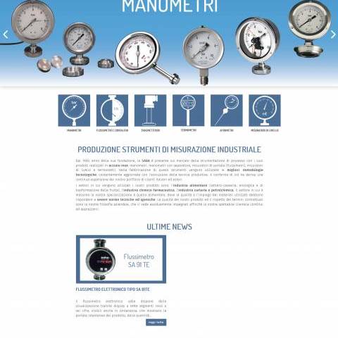 Realizzazione sito web per industria strumenti di misurazione